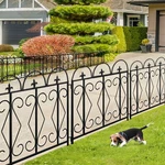 5PCS Garden Fence Panel Outsunny Decorative Folding Anti Rust Metal Border. Fixed Price $41.91.