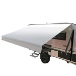 Aleko Retractable Rv Awning 16X8 Ft Patio Camping Waterproof Vinyl Canopy Grey. Fixed Price $519.35.