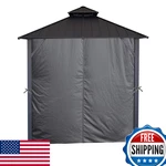 Apex Garden Four-side Privacy Curtain Set For 10-FT Gazebo. Fixed Price $211.03.