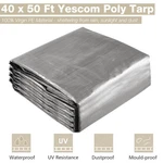 Yescom 40X50FT 10-MIL Plastic Tarp Waterproof Heavy Duty Cover Shade Canopy Farm. Fixed Price $279.90.