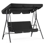 Mcombo 3-PERSON Outdoor Patio Swing Chair, Convertible Canopy Hanging Glid. Fixed Price $447.99.