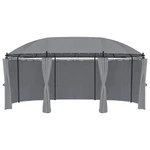 Gazebo Canopy Tent Patio Pavilion Sunshade With Curtains Anthracite Vidaxl. Fixed Price $318.99.