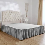 Mellanni Bed Skirt 15-INCH Tailored Ruffled Drop, Frame And Box Spring Cover. Fixed Price $20.97.