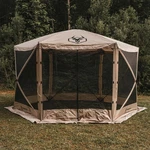 Gazelle Tents 6-SIDED Portable Gazebo, Hub Screen Tent, Desert Sand, GG602DS. Fixed Price $399.89.