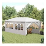 Bowery Hill 9.8 X 19.7 Ft Polyethylene Durabl Party Tent In White. Fixed Price $131.43.
