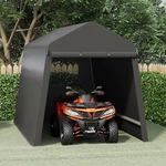 7X12 Ft Heavy-duty Portable Garage Storage Shelter Shed With Zipper Doors Black. Fixed Price $183.74.