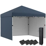 10X10 Ft Ez Pop Up Canopy With Sidewalls Weight Bags Carry Tent For Parties. Fixed Price $133.99.