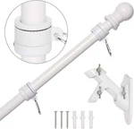 Nelxinjo 6FT Flag Pole With Bracket,professional Stainless Steel No Tangle Spinn. Fixed Price $34.95.