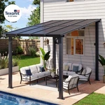 8 X10 Gazebo, Wall Mounted Gazebos Pergola On Clearance, Outdoor Patio, Large. Fixed Price $409.21.