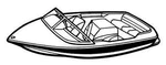 7.6OZ Styled To Fit Boat Cover Malibu Sunsetter Vlx W/ Swpf 2001-2002. Fixed Price $498.12.
