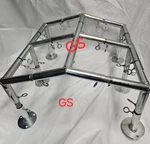 8 Leg Canopy Low Peak 10X30 Fittings Set 3/4'' Carport Frame Shed Tent 102DEGREE. Fixed Price $122.00.