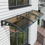 30-160" Window Awning Front Door Eaves Canopy Polycarbonate Roof Sun Shade Cover. Fixed Price $549.99.
