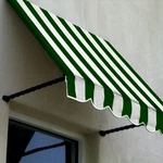 Awntech 5-FEET Santa Awning, 44-INCH By 24-INCH D, Forest Green/white. Fixed Price $299.95.