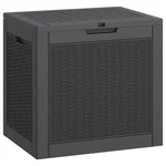 Lhbgo 31 Gallon Deck Box, Resin Outdoor Storage Waterproof And Uv Resistant. Fixed Price $77.76.