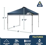 Gci Outdoor Levrup Canopy 8X8 Ft Blue Dual Airflow Vents Lock Uv-resistant. Fixed Price $180.00.