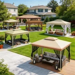 Gazebo 13X13 10X15 Heavy Duty Party Tent Outdoor Garden Canopy With Carry Bag. Fixed Price $169.99.