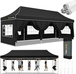 Canopy 10X30 Heavy Duty Pop Up Tent With 8 Sidewalls, Commercial Instant. Fixed Price $320.99.