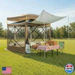 Cobizi 12X12 Ft Pop Up Canopy Extendable Tent Gazebos On Clearance Screened In. Fixed Price $237.47.