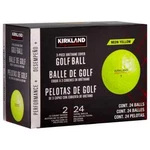 Kirkland Signature Golf Balls 24 Count Neon Yellow Urethane Cover - New Costco. Fixed Price $39.99.