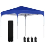 Outsunny 10' X Pop Up Canopy Tent With Wheeled Carry 4 Sand Bags. Fixed Price $99.99.