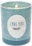 Pavilion Gift Company Love You Grandma 7OZ Blue Glass Candle, Fresh Cotton Scent. Fixed Price $32.29.