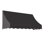 Awntech 6.375 Ft Nantucket Fixed Awning Acrylic Fabric, Black. Fixed Price $559.51.