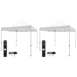Caravan Titanshade 10 X Steel Portable Instant Canopy, White (2 Pack). Fixed Price $454.99.