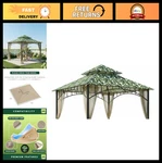 Durable 350 Replacement Canopy Top For 10X10 Gazebo Models - Palm Design. Fixed Price $200.99.