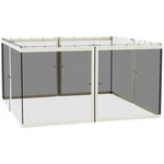 Gazebo Screen Replacement: 4-PIECE Mesh Curtains, 13.2'X6.8', Polyester. Fixed Price $81.88.