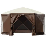 Gazebo Screen Tent, 10 X Ft, 6 Sided Pop-up Camping Canopy Shelter With. Fixed Price $224.63.