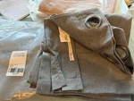 2 Pottery Barn Sunbrella Outdoor Grommet 48 96 Slate Curtains Photo Shoot Sample. Fixed Price $299.99.
