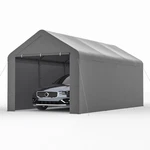 Outdoor Grey Carport 10'X20' Heavy Duty Canopy Shed Portable Garage Party Tent. Fixed Price $229.99.