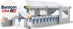 10X30 Outdoor Canopy With 6 Side Removable Walls, Patio Camping Heavy Duty. Fixed Price $254.86.
