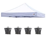 Top 10X10 Replacement Pop Up Tent White Abccanopy Camping Waterproof. Fixed Price $124.99.