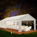 Cobizi 10X30FT Party Tent Heavy Duty Carpas Para Fiestascommercial Carport White. Fixed Price $379.99.