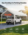 Carport, 10 X 20 Ft Outdoor Canopy, Storage Shed For Boat Motorcycle White. Fixed Price $251.97.