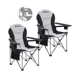 Kingcamp Lumbar Support Chairs With Cooler Bag Padded Folding Camping.... Fixed Price $289.10.