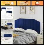 Velvet King Size Headboard Wall Mount & Bed Frame, High-density Padding, Easy. Fixed Price $166.99.