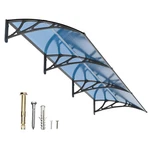 Diy Window Awning Canopy Polycarbonate Outdoor Blue Waterproof. Fixed Price $40.59.