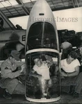 1958 Press Photo Marine Attack Squadron 143 Members Clean Jet Cockpit Canopy. Fixed Price $24.99.