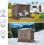 6X6 Pop Up Gazebo Screen Tent House For Camping Hub With Carry Bag. Fixed Price $93.99.