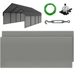 Metal Carport Sidewalls For 20FT Heavy Duty Tarp Enclosure Panels 12X2.... Fixed Price $85.19.