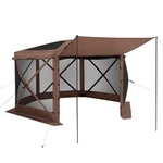 Vevor Pop Up Gazebo Screen Tent, 12 X Ft Large 6-SIDED Camping Canopy Wi. Fixed Price $244.04.