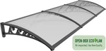 60"X95" Window Uv Rain Cover Front Door Canopy Exterior Awnings Diy. Fixed Price $377.89.