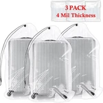 36X50 Inch Extra Large Clear Drawstring Plastic Bags PACK(4 Mils), Dustproo.... Fixed Price $27.91.