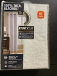 Lightsout HDPALOMA-100-470 White 38"X95" Grommet 100% Blackout Curtain. Fixed Price $14.27.