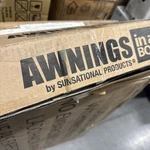 Sunsational Products Awning Classic 4 Box Ebony Open. Fixed Price $31.50.