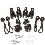 Cacely Of Replacement Shade Parts Bungee End KIT-2 Sets, Brown. Fixed Price $17.57.