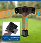 4PCS Pergola Kit W/2 Bracket 3-WAY Right Angle Corner For 4"X4" Wood.... Fixed Price $53.00.