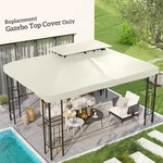 13' X 10' 2-TIER Gazebo Canopy Top Cover Replacement For Patio, Cream White. Fixed Price $59.99.